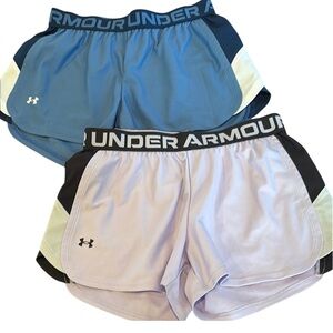 Set of 2!  Under Armour - Women's play up  Athletic Shorts. Size Small.